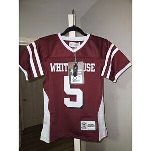 Burgundy Patrick Mahomes Whitehouse High School *NWT* YM*Embroidered Stitch